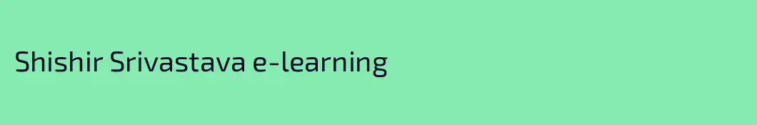 Shishir Srivastava e-learning